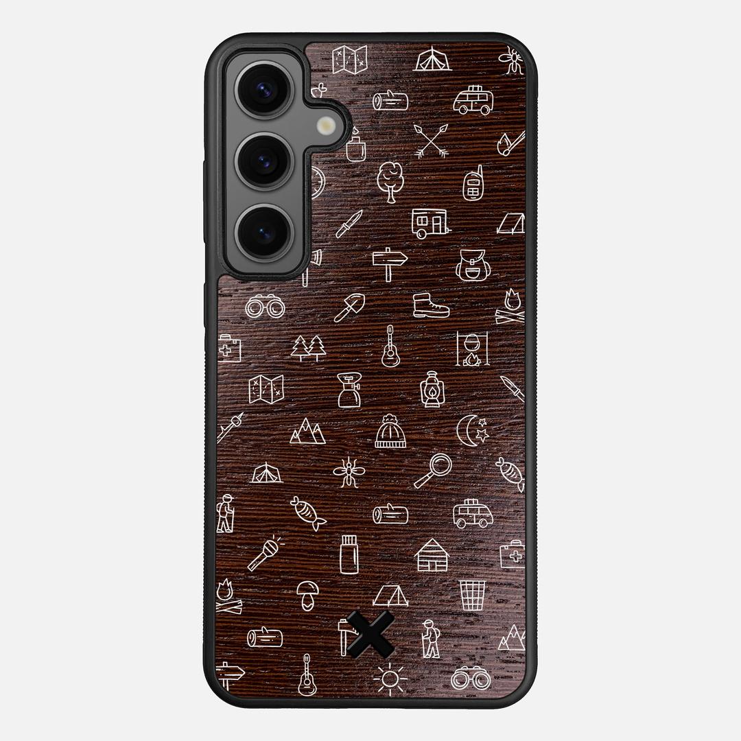 Gear Case for the Samsung Galaxy S24 Plus featuring a UV Printed Wenge Wood backer with the Keyway X Mark#Phone Model_Galaxy S24 Plus