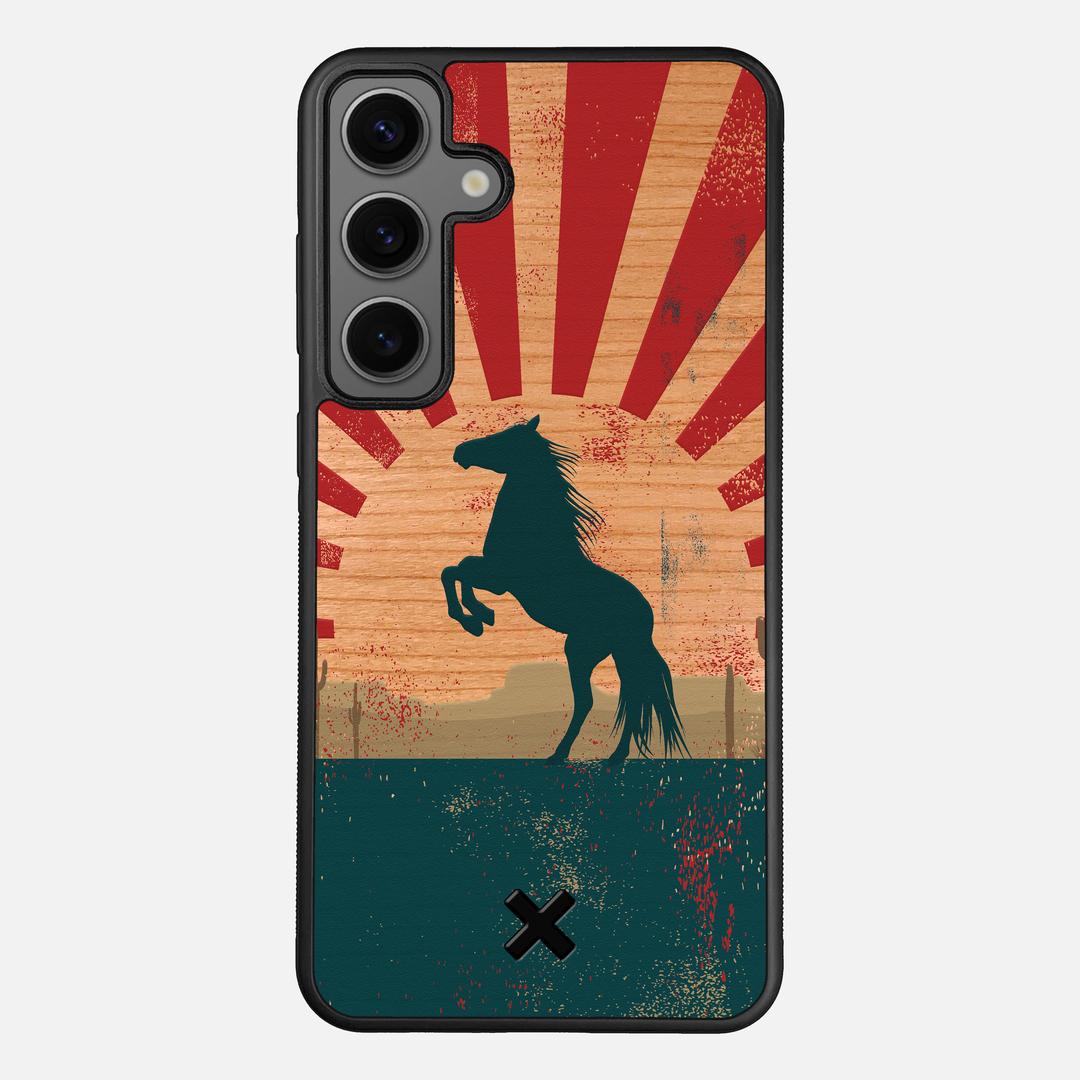 Mustang Case for the Samsung Galaxy S24 Plus featuring a UV Printed Cherry Wood backer with the Keyway X Mark#Phone Model_Galaxy S24 Plus