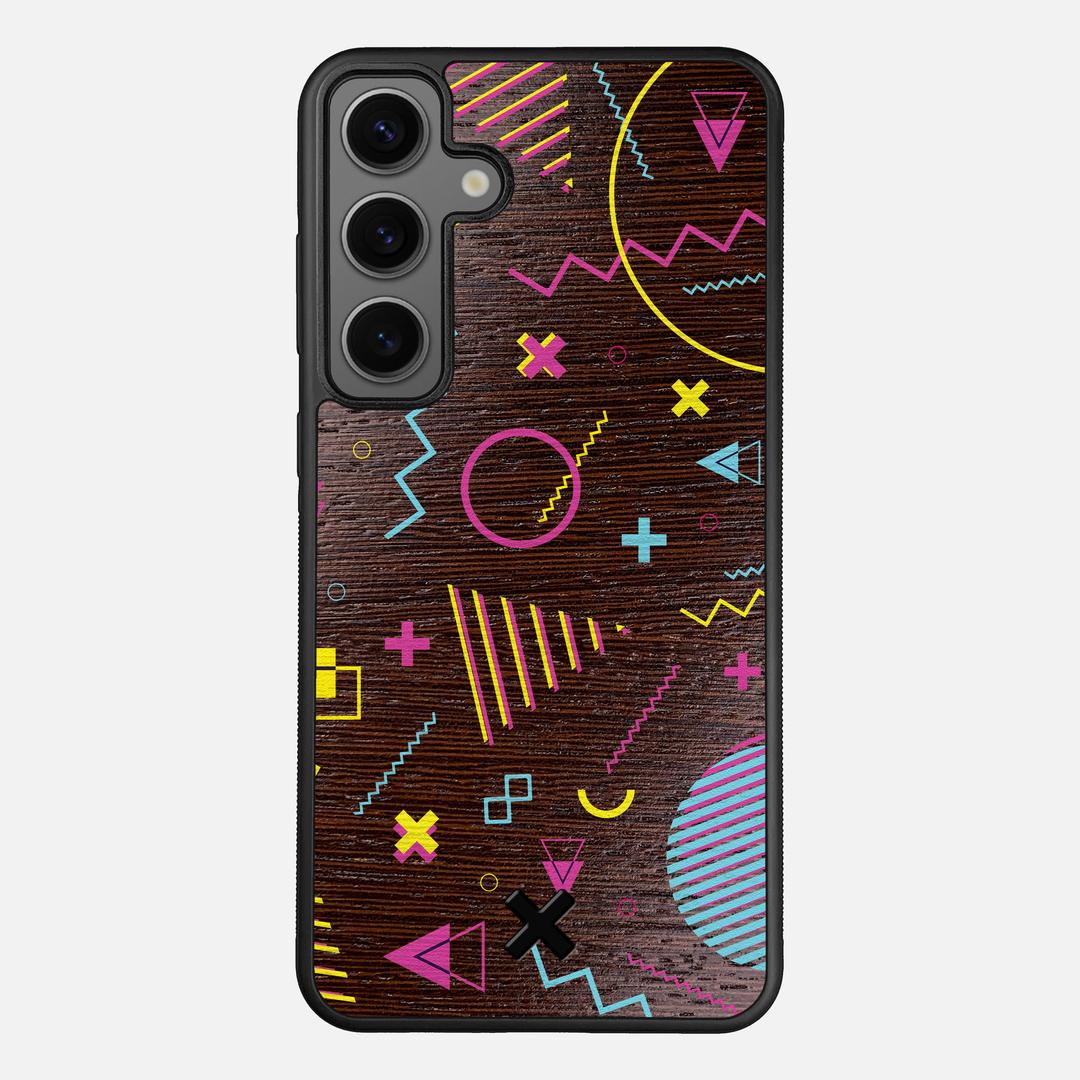Neon Case for the Samsung Galaxy S24 Plus featuring a UV Printed Wenge Wood backer with the Keyway X Mark#Phone Model_Galaxy S24 Plus