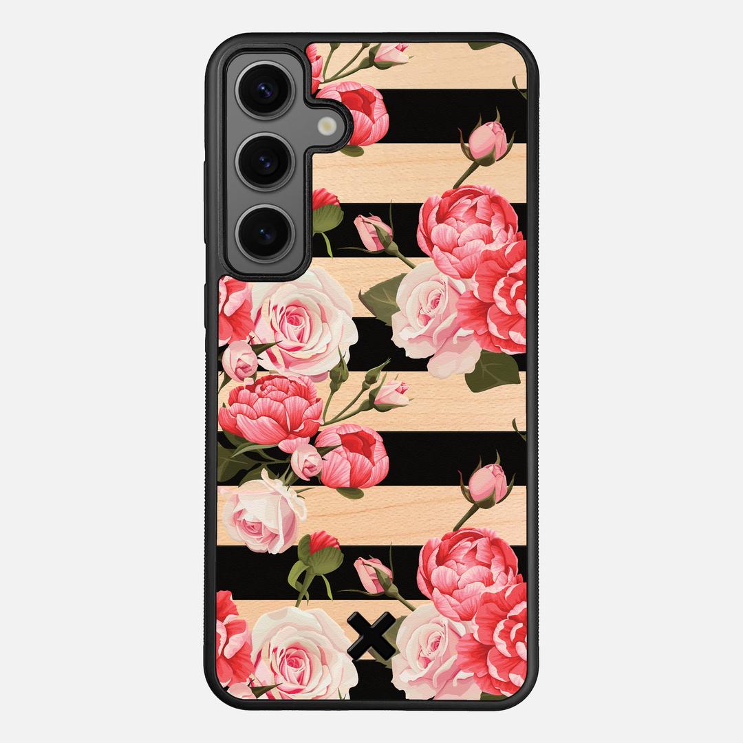 Peony Case for the Samsung Galaxy S24 Plus featuring a UV Printed Maple Wood backer with the Keyway X Mark#Phone Model_Galaxy S24 Plus