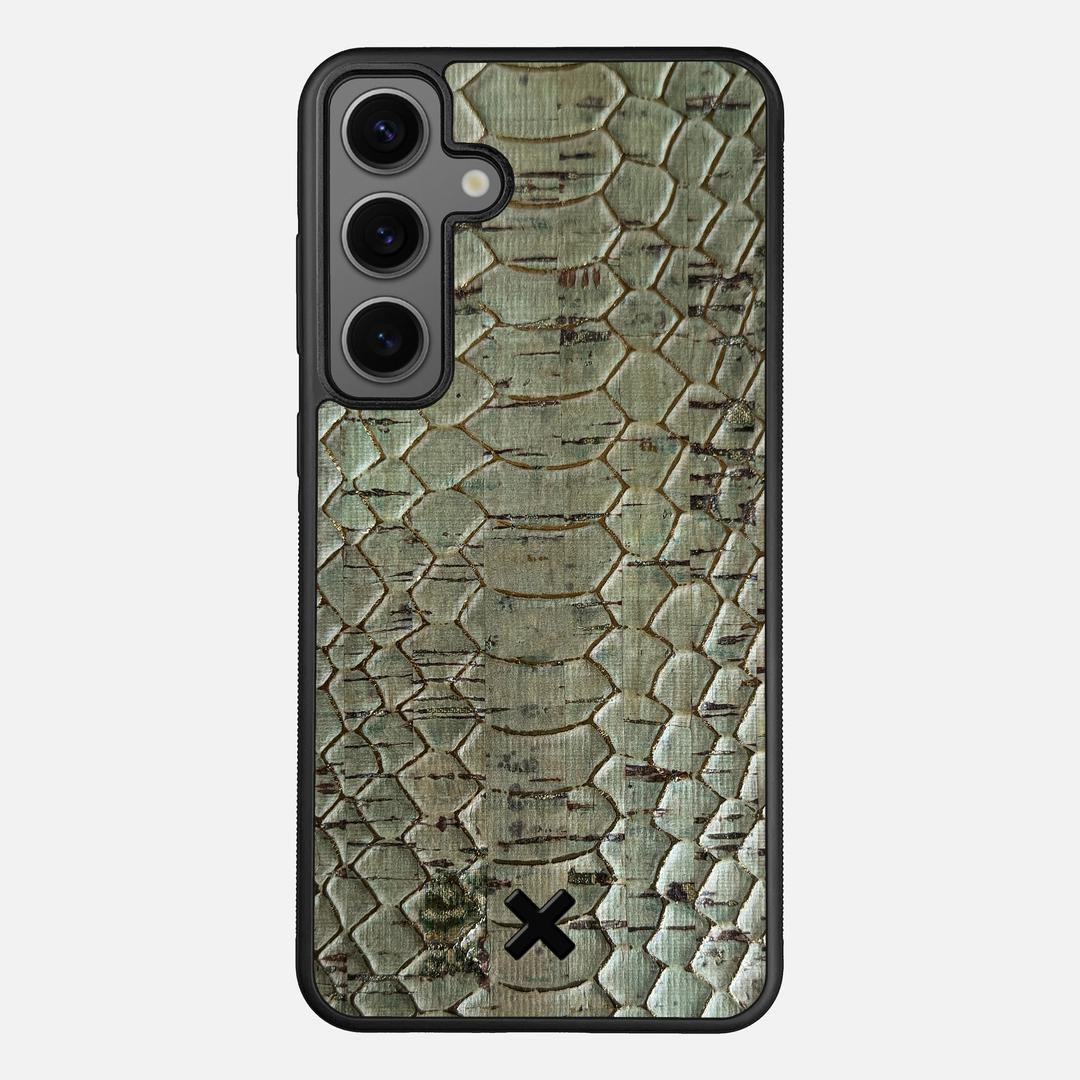 Python Cork Case for the Samsung Galaxy S24 Plus featuring a Genuine Cork backer with the Keyway X Mark#Phone Model_Galaxy S24 Plus