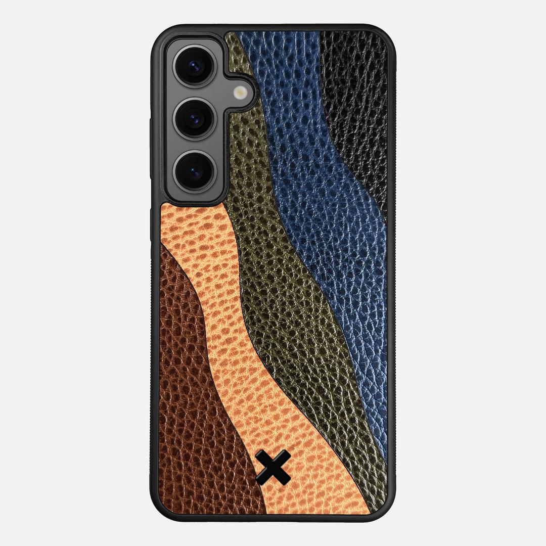 Sable Leather Case for the Samsung Galaxy S24 Plus featuring a Genuine Leather backer with the Keyway X Mark#Phone Model_Galaxy S24 Plus