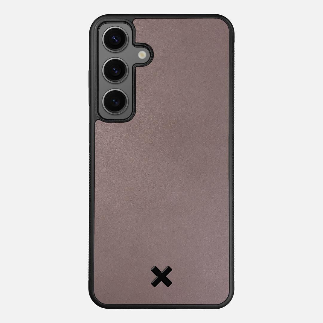 Slate Leather Case for the Samsung Galaxy S24 Plus featuring a Genuine Leather backer with the Keyway X Mark#Phone Model_Galaxy S24 Plus