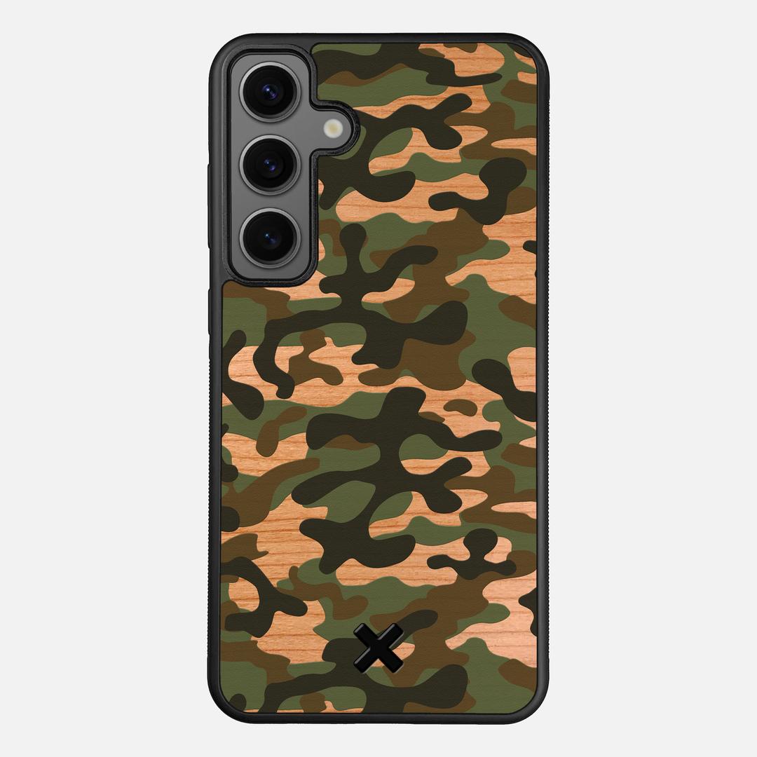 Trooper Case for the Samsung Galaxy S24 Plus featuring a UV Printed and Cherry Wood backer with the Keyway X Mark#Phone Model_Galaxy S24 Plus