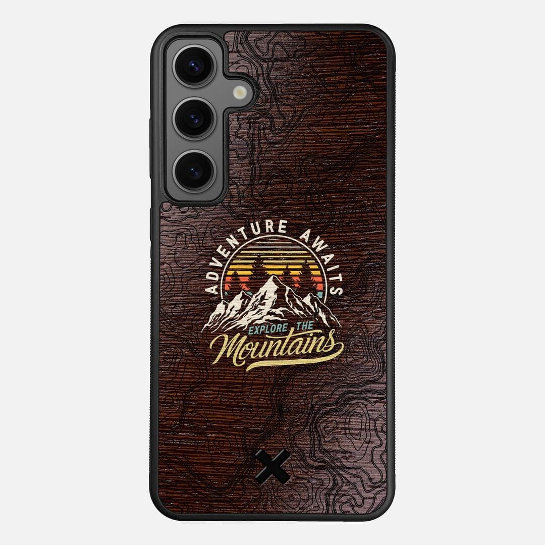 Wanderlust Case for the Samsung Galaxy S24 Plus featuring a UV Printed Wenge Wood backer with the Keyway X Mark#Phone Model_Galaxy S24 Plus