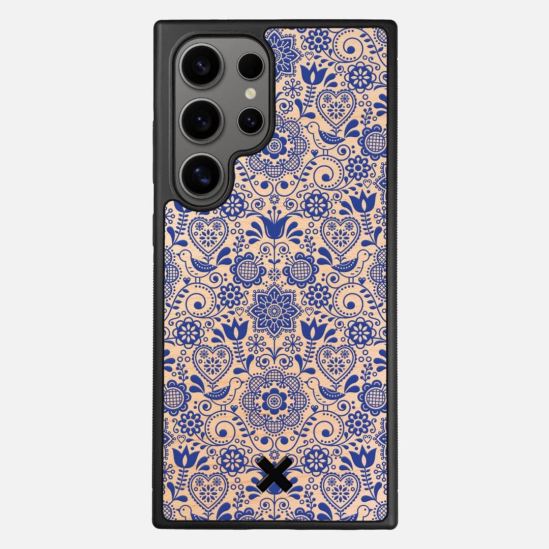 Bloom Case for the Samsung Galaxy S24 Ultra featuring a UV Printed Maple Wood backer with the Keyway X Mark#Phone Model_Galaxy S24 Ultra