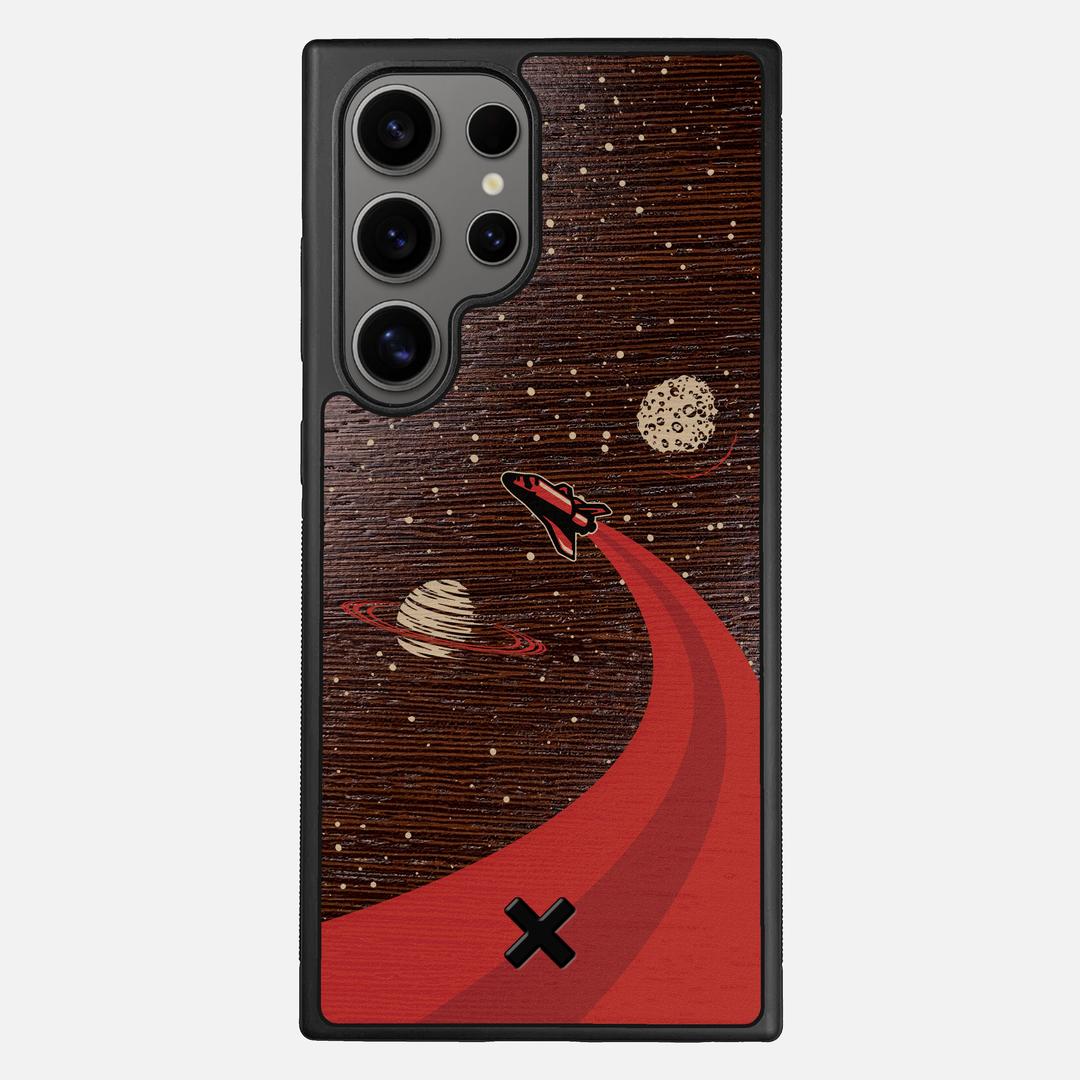 Booster Case for the Samsung Galaxy S24 Ultra featuring a UV Printed Wenge Wood backer with the Keyway X Mark#Phone Model_Galaxy S24 Ultra