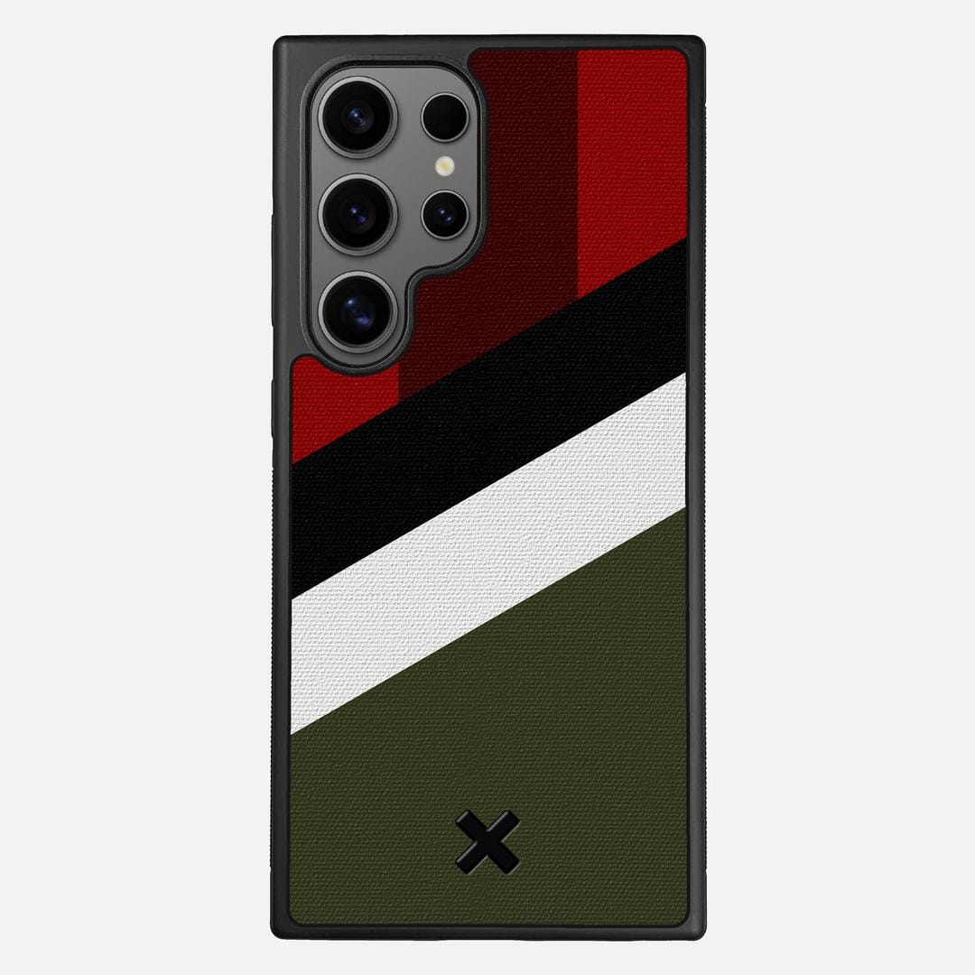 Highland Case for the Samsung Galaxy S24 Ultra featuring a UV Printed Cotton Canvas backer with the Keyway X Mark#Phone Model_Galaxy S24 Ultra