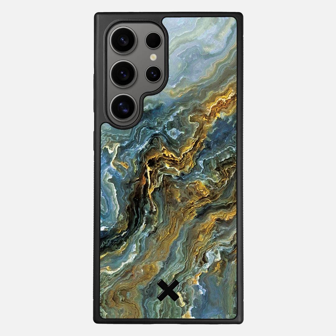 Indigo Case for the Samsung Galaxy S24 Ultra featuring a UV Printed Wenge Wood backer with the Keyway X Mark#Phone Model_Galaxy S24 Ultra