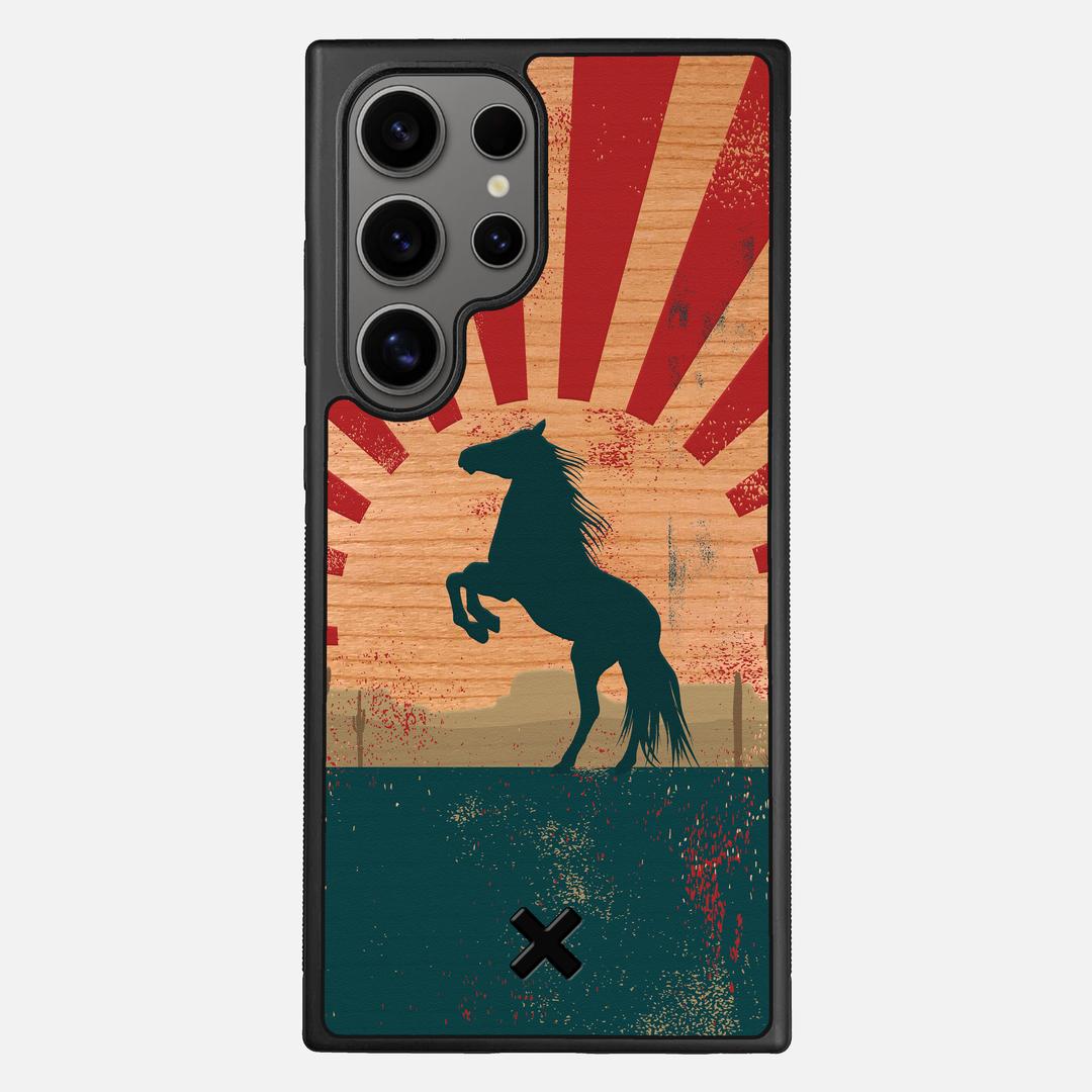 Mustang Case for the Samsung Galaxy S24 Ultra featuring a UV Printed Cherry Wood backer with the Keyway X Mark#Phone Model_Galaxy S24 Ultra