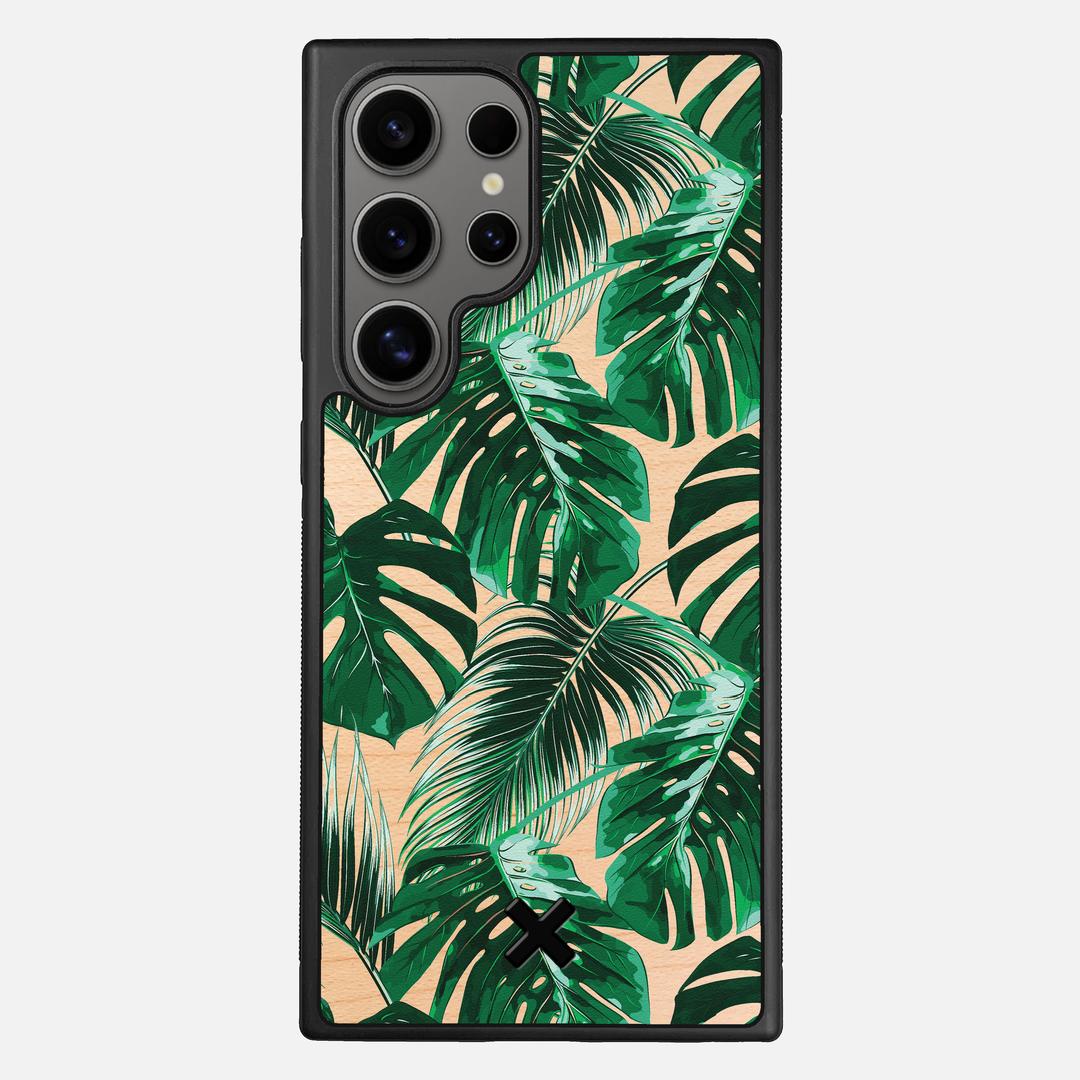 Palm Case for the Samsung Galaxy S24 Ultra featuring a UV Printed Maple Wood backer with the Keyway X Mark#Phone Model_Galaxy S24 Ultra