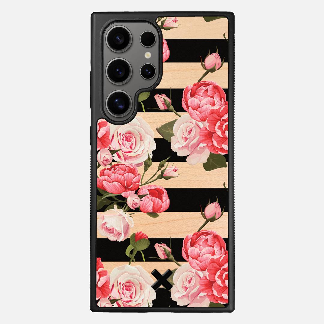 Peony Case for the Samsung Galaxy S24 Ultra featuring a UV Printed Maple Wood backer with the Keyway X Mark#Phone Model_Galaxy S24 Ultra