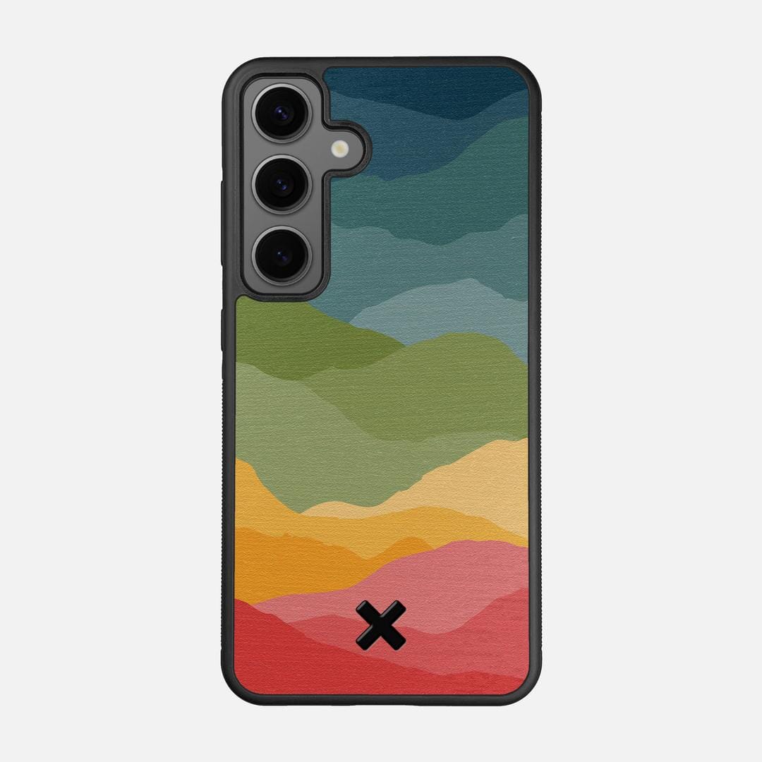 Gamut Case for the Samsung Galaxy S25 featuring a UV Printed Wenge Wood backer with the Keyway X Mark#Phone Model_Galaxy S25