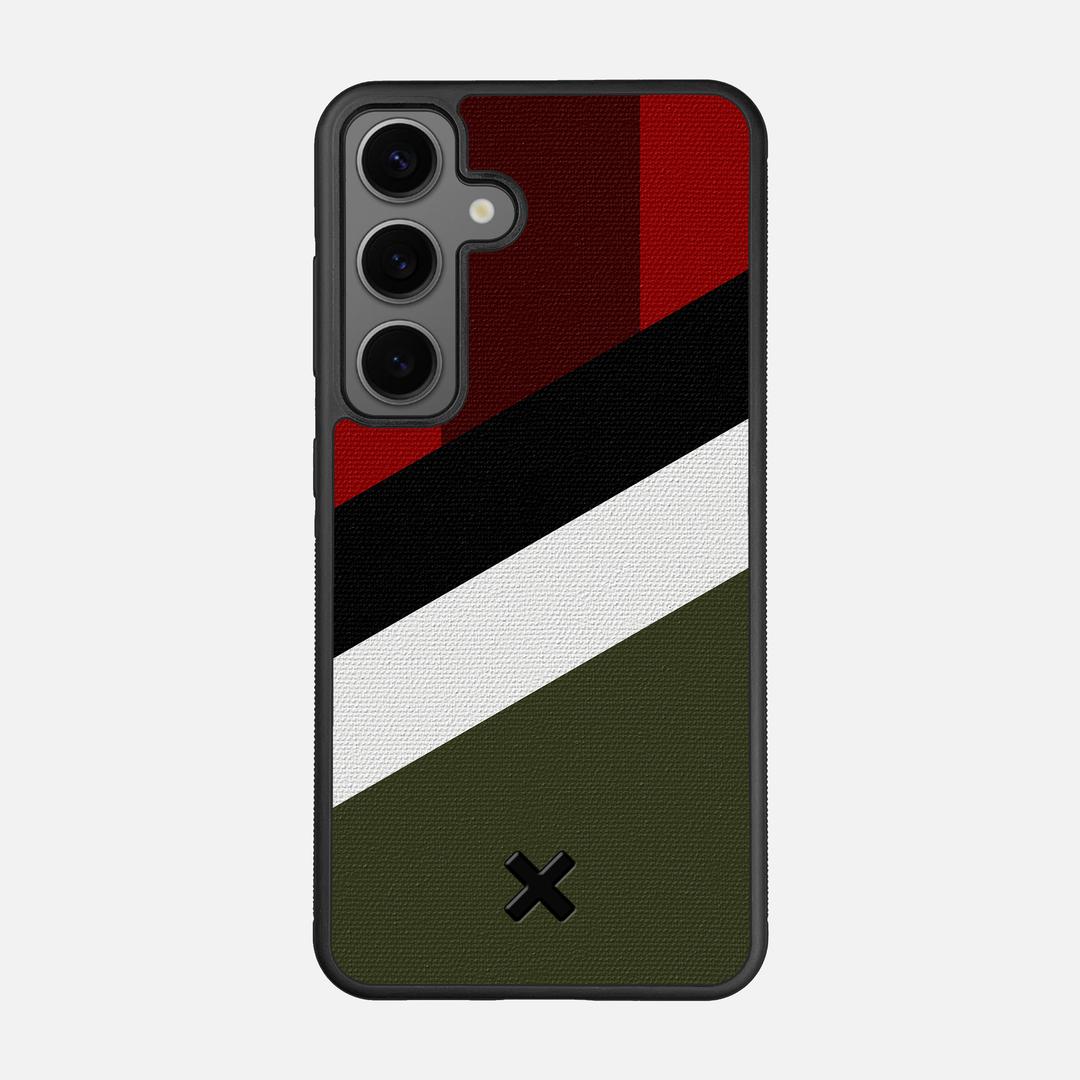 Highland Case for the Samsung Galaxy S25 featuring a UV Printed Cotton Canvas backer with the Keyway X Mark#Phone Model_Galaxy S25