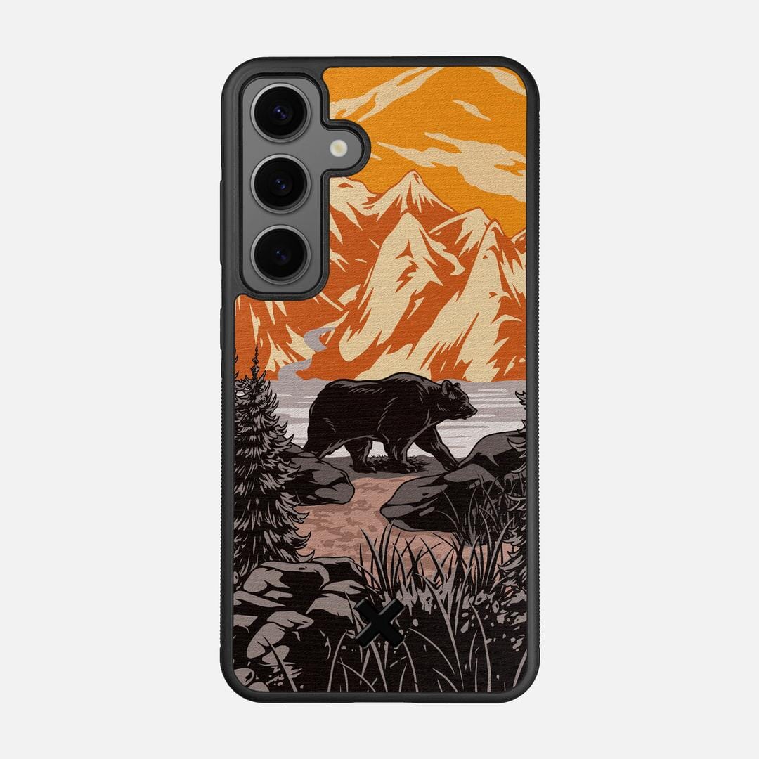 Kodiak Case for the Samsung Galaxy S25 featuring a UV Printed Wenge Wood backer with the Keyway X Mark#Phone Model_Galaxy S25