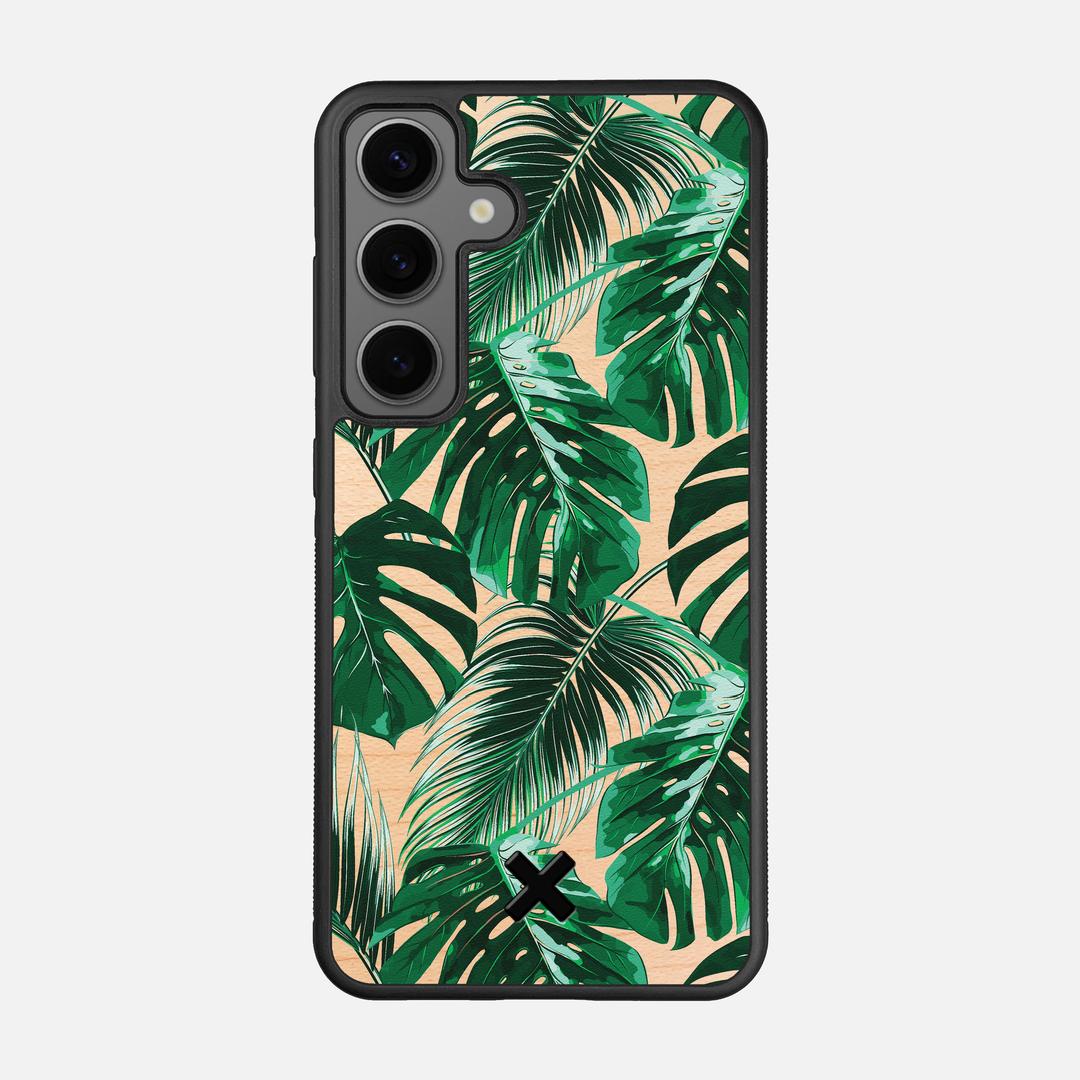 Palm Case for the Samsung Galaxy S25 featuring a UV Printed Maple Wood backer with the Keyway X Mark#Phone Model_Galaxy S25