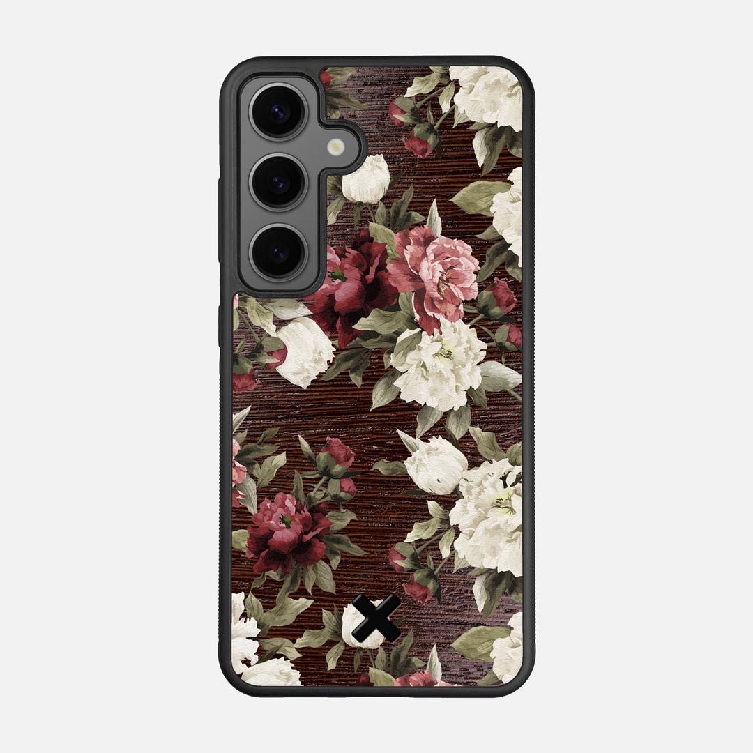 Rose Case for the Samsung Galaxy S25 featuring a UV Printed Wenge Wood backer with the Keyway X Mark#Phone Model_Galaxy S25