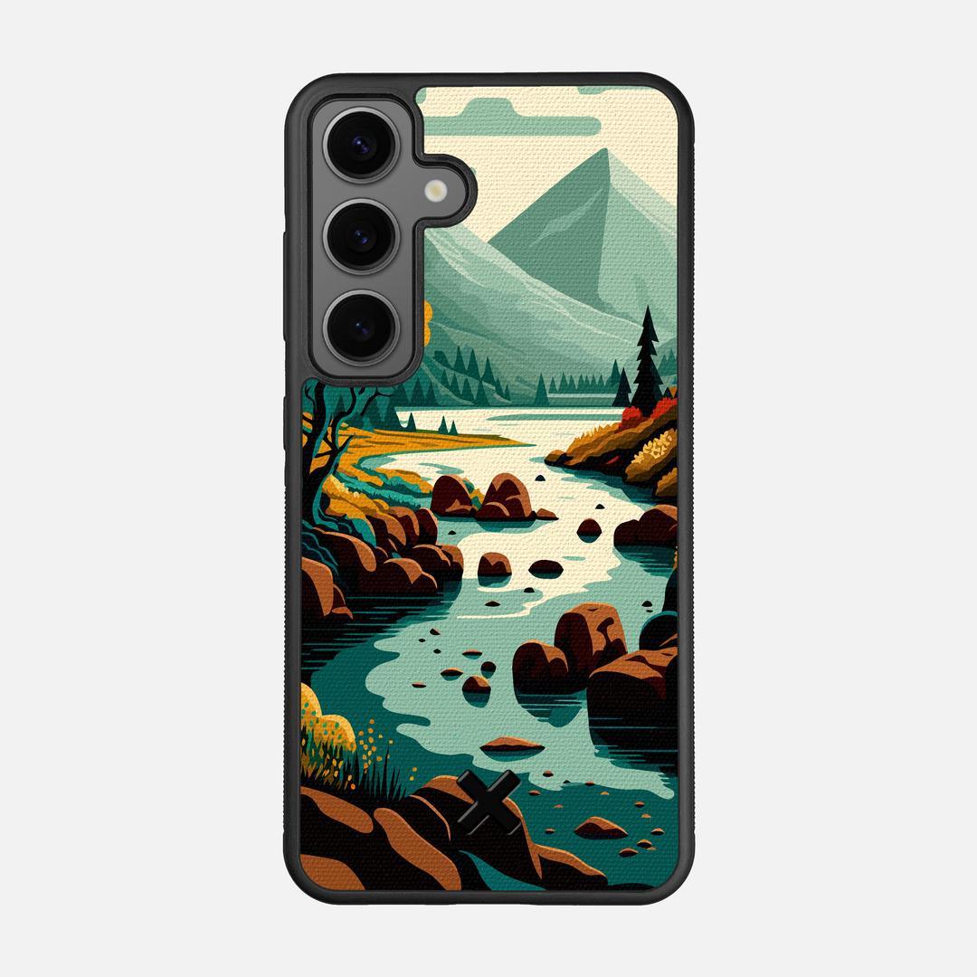 Sanctuary Case for the Samsung Galaxy S25 featuring a UV Printed Cotton Canvas backer with the Keyway X Mark#Phone Model_Galaxy S25