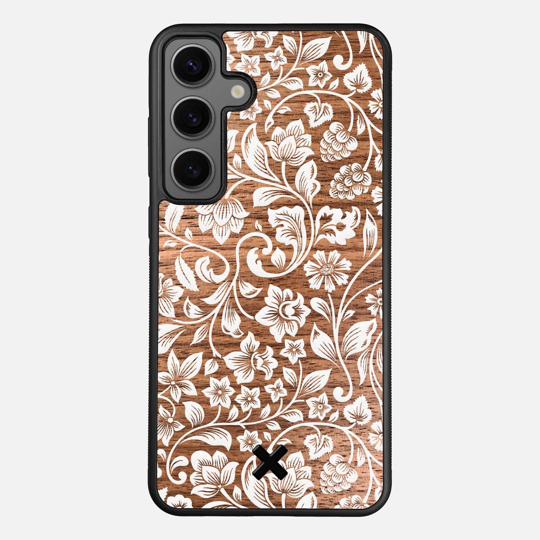 Blossom Case for the Samsung Galaxy S25 Plus featuring a UV Printed Walnut Wood backer with the Keyway X Mark#Phone Model_Galaxy S25 Plus