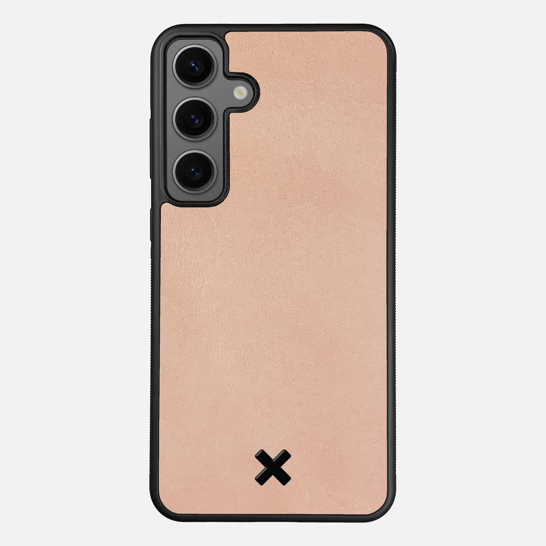 Natural Leather Case for the Samsung Galaxy S25 Plus featuring a Genuine Leather backer with the Keyway X Mark#Phone Model_Galaxy S25 Plus