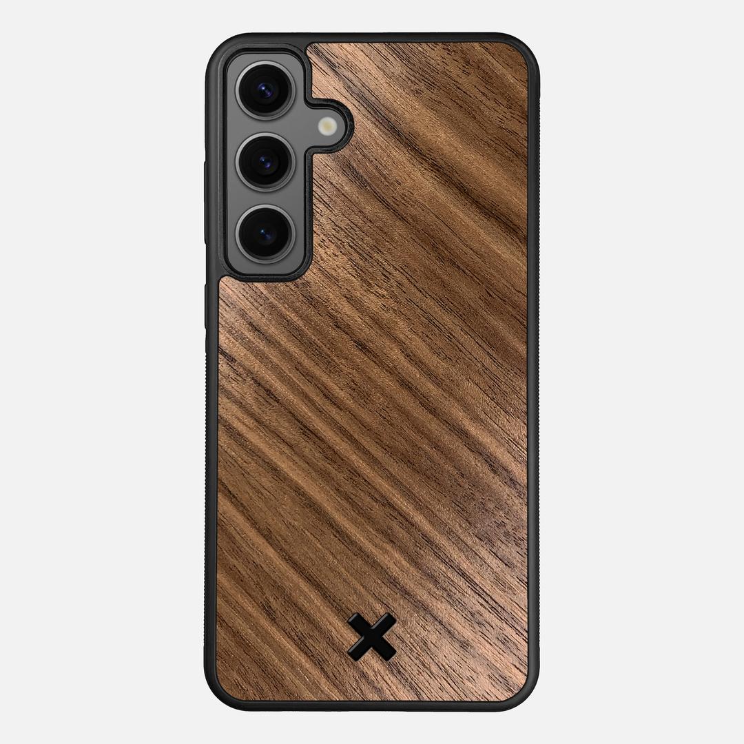 Walnut Pure Case for the Samsung Galaxy S25 Plus featuring a Walnut Wood backer with the Keyway X Mark#Phone Model_Galaxy S25 Plus