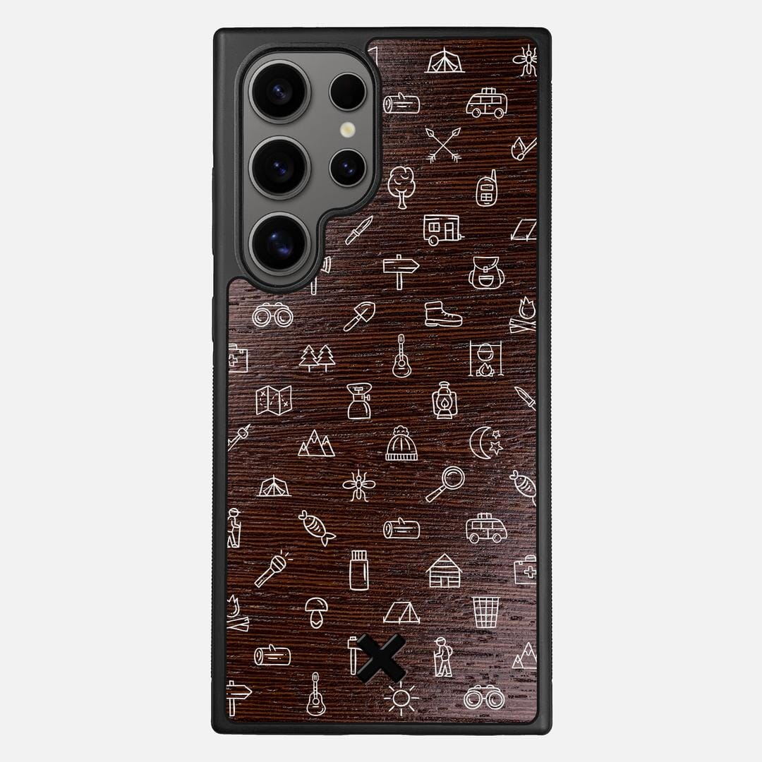 Gear Case for the Samsung Galaxy S25 Ultra featuring a UV Printed Wenge Wood backer with the Keyway X Mark#Phone Model_Galaxy S25 Ultra