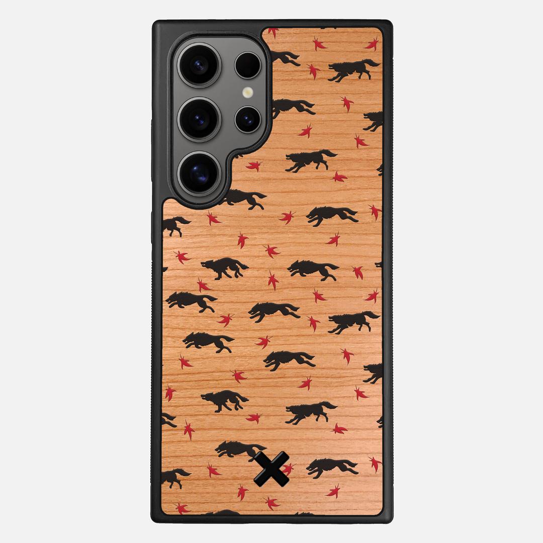 Lupine Case for the Samsung Galaxy S25 Ultra featuring a UV Printed Cherry Wood backer with the Keyway X Mark#Phone Model_Galaxy S25 Ultra