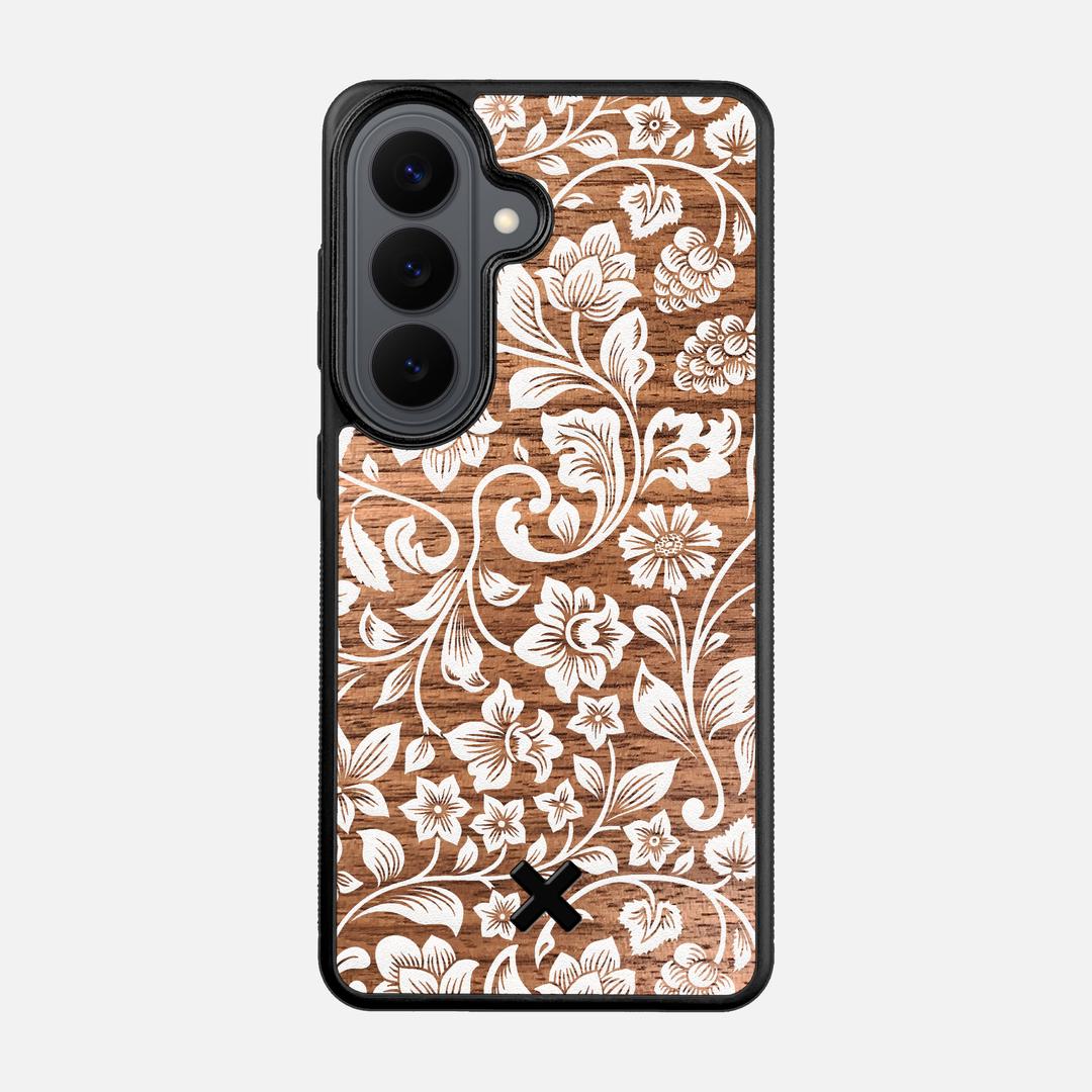 Blossom Case for the Samsung Galaxy S26 featuring a UV Printed Walnut Wood backer with the Keyway X Mark#Phone Model_Galaxy S26