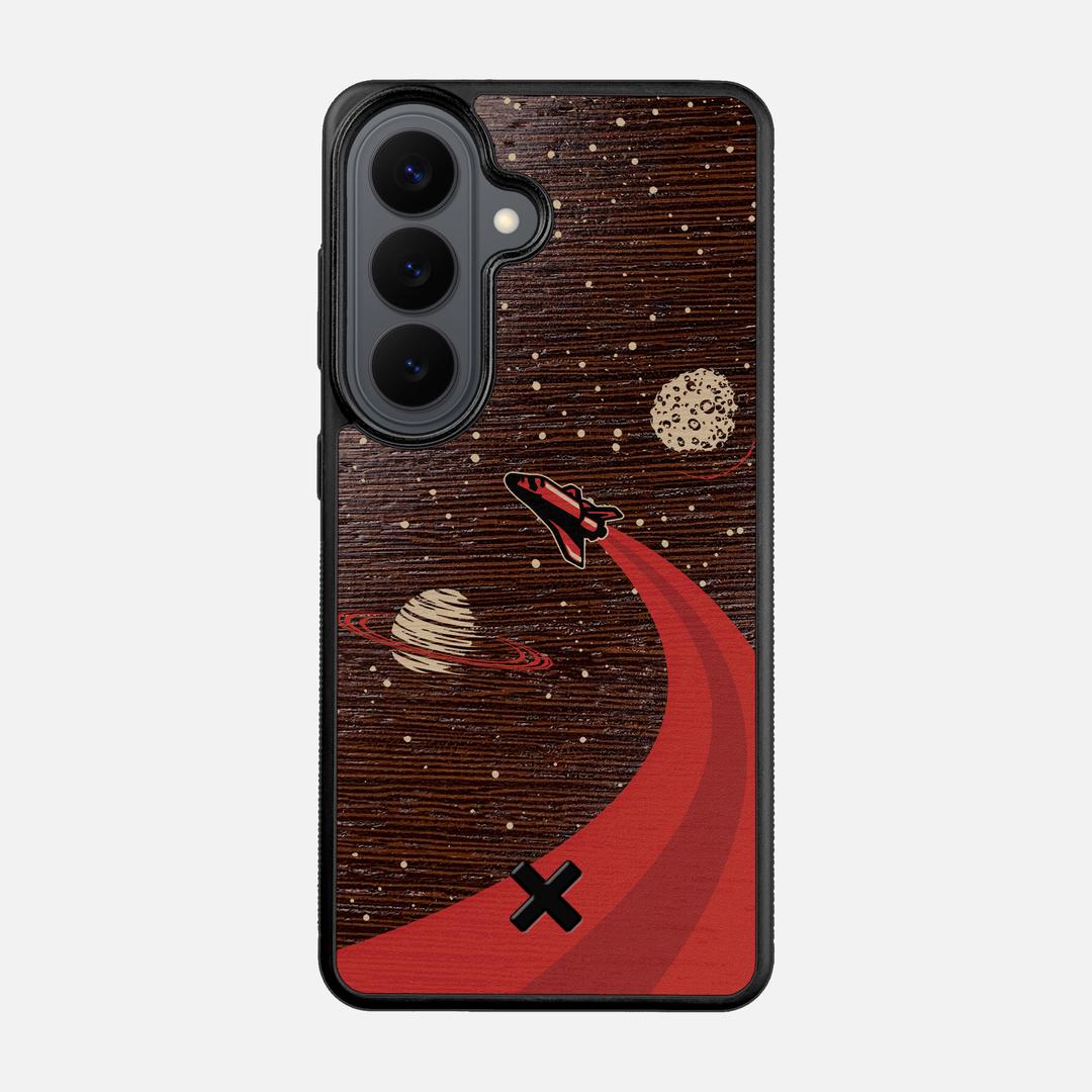 Booster Case for the Samsung Galaxy S26 featuring a UV Printed Wenge Wood backer with the Keyway X Mark#Phone Model_Galaxy S26