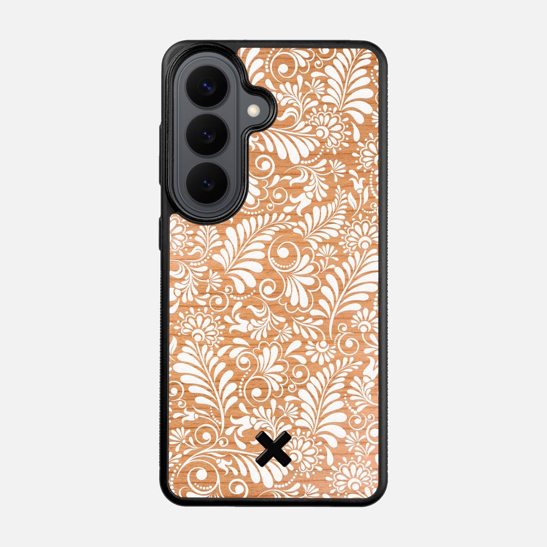 Botanica Case for the Samsung Galaxy S26 featuring a UV Printed Cherry Wood backer with the Keyway X Mark#Phone Model_Galaxy S26