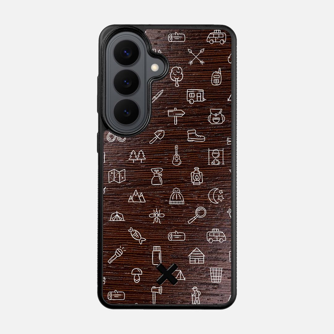 Gear Case for the Samsung Galaxy S26 featuring a UV Printed Wenge Wood backer with the Keyway X Mark#Phone Model_Galaxy S26