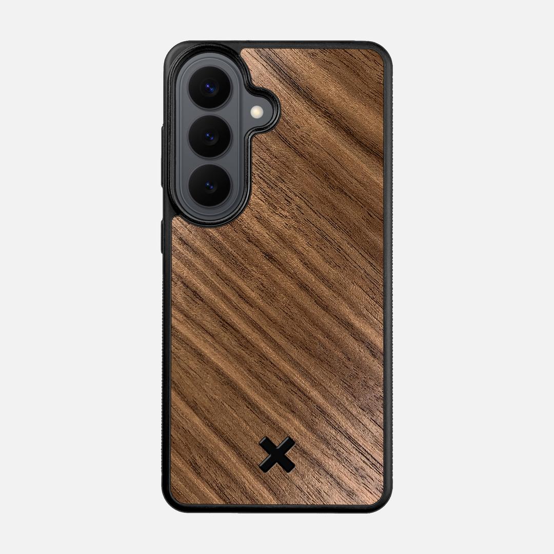Walnut Pure Case for the Samsung Galaxy S26 featuring a Walnut Wood backer with the Keyway X Mark#Phone Model_Galaxy S26