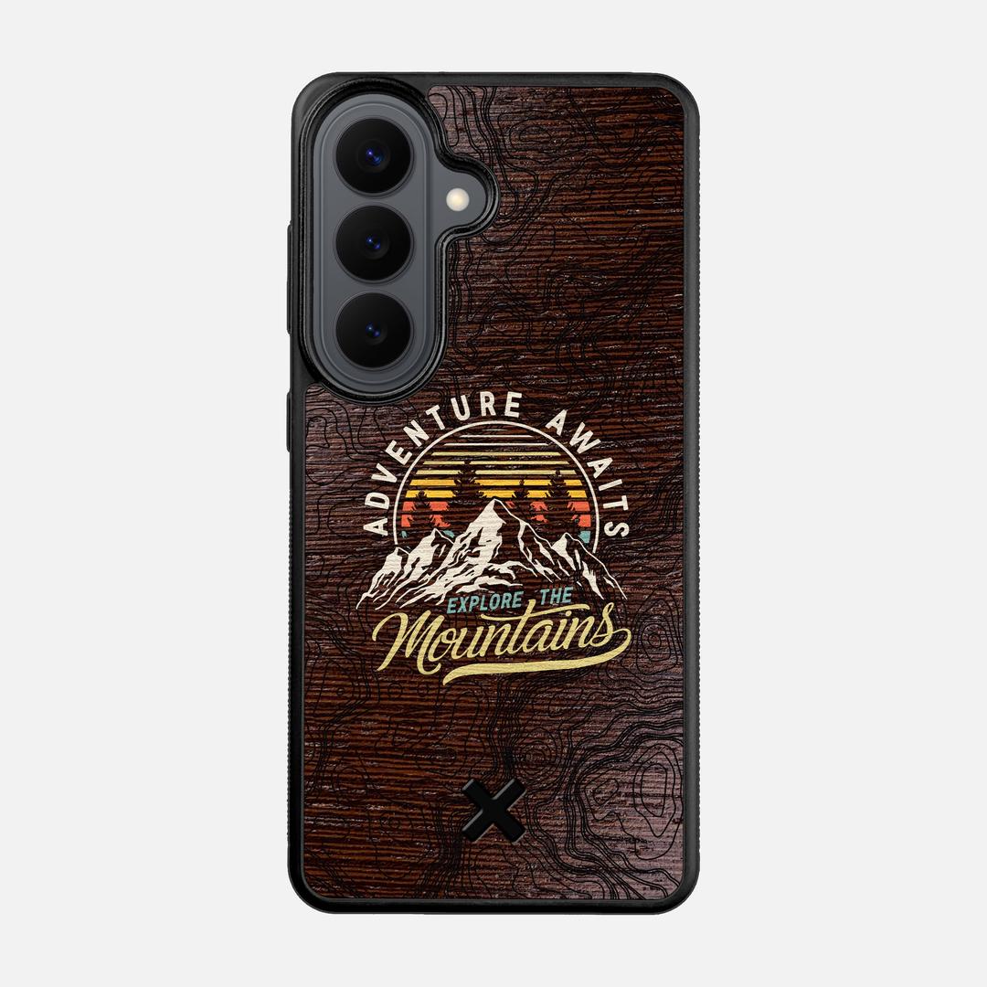 Wanderlust Case for the Samsung Galaxy S26 featuring a UV Printed Wenge Wood backer with the Keyway X Mark#Phone Model_Galaxy S26