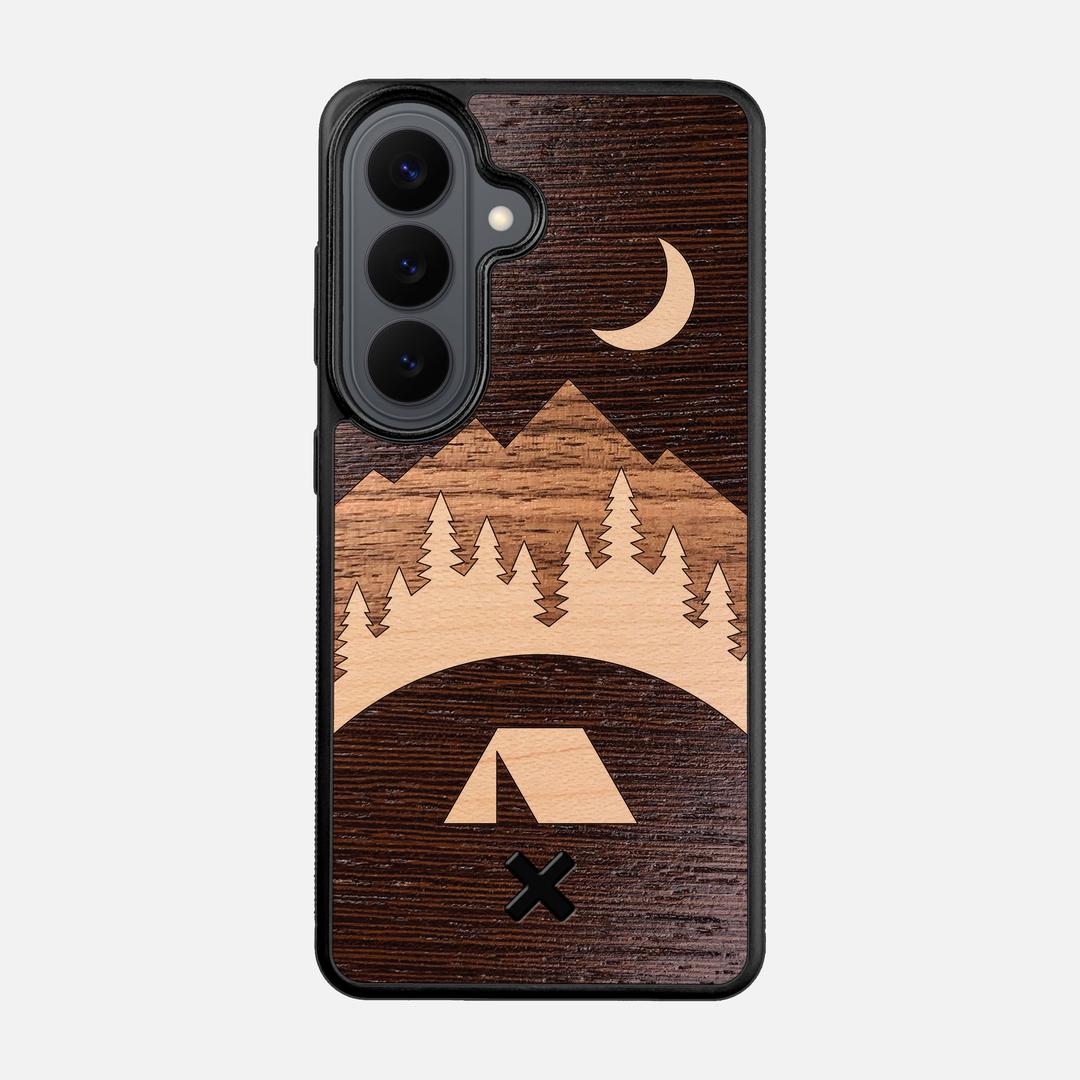 Woodland Case for the Samsung Galaxy S26 featuring a Wenge, Maple, and Walnut Wood backer with the Keyway X Mark#Phone Model_Galaxy S26