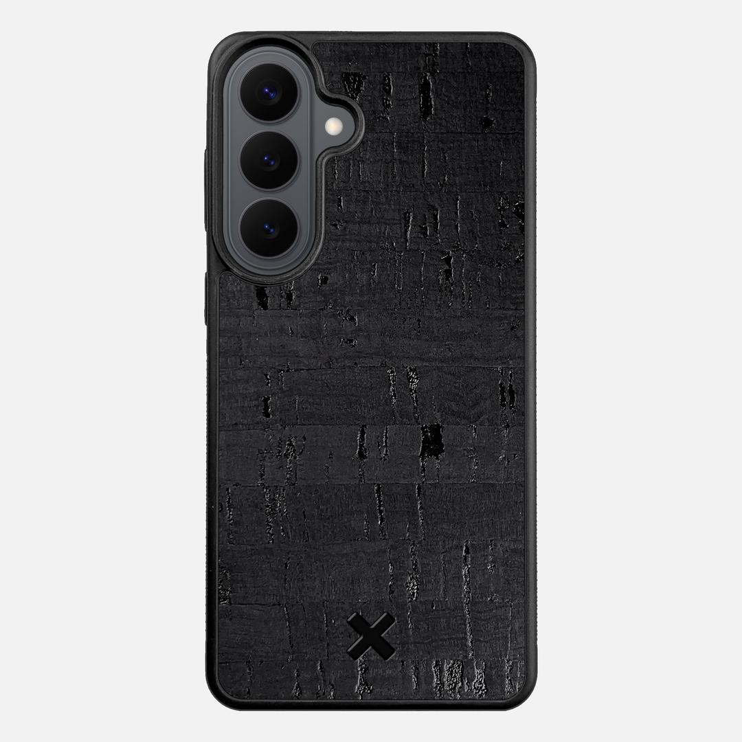 Black Cork Case for the Samsung Galaxy S26 Plus featuring a Genuine Cork backer with the Keyway X Mark#Phone Model_Galaxy S26 Plus