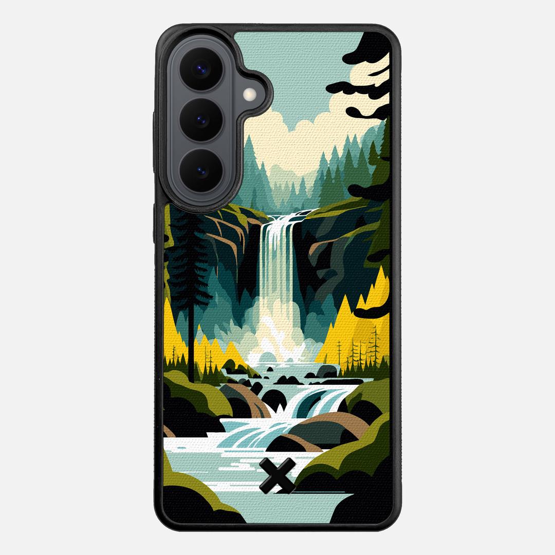 Cascade Case for the Samsung Galaxy S26 Plus featuring a UV Printed Cotton Canvas backer with the Keyway X Mark#Phone Model_Galaxy S26 Plus