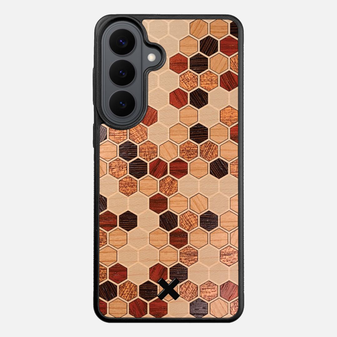 Cellular Case for the Samsung Galaxy S26 Plus featuring a Maple, Cherry, Sapele, Padauk, and Wenge Wood backer with the Keyway X Mark#Phone Model_Galaxy S26 Plus