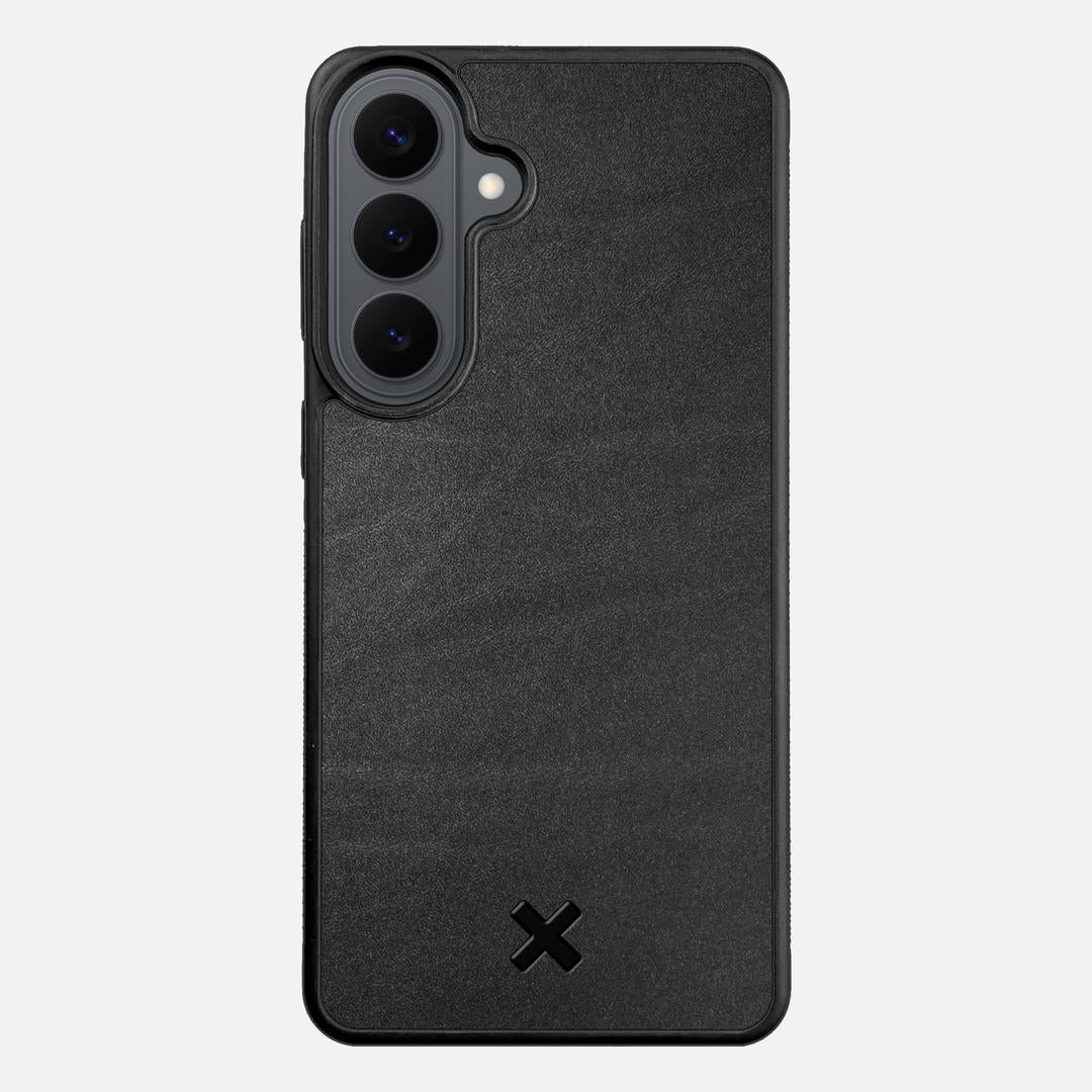 Charcoal Leather Case for the Samsung Galaxy S26 Plus featuring a Genuine Leather backer with the Keyway X Mark#Phone Model_Galaxy S26 Plus