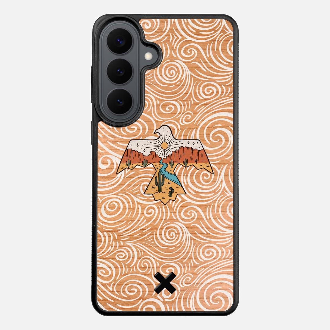 Eagle Case for the Samsung Galaxy S26 Plus featuring a UV Printed Cherry Wood backer with the Keyway X Mark#Phone Model_Galaxy S26 Plus