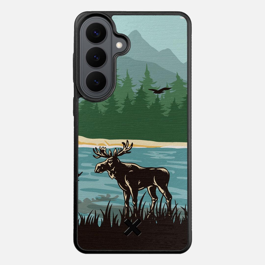 Moose Tracks Case for the Samsung Galaxy S26 Plus featuring a UV Printed Wenge Wood backer with the Keyway X Mark#Phone Model_Galaxy S26 Plus