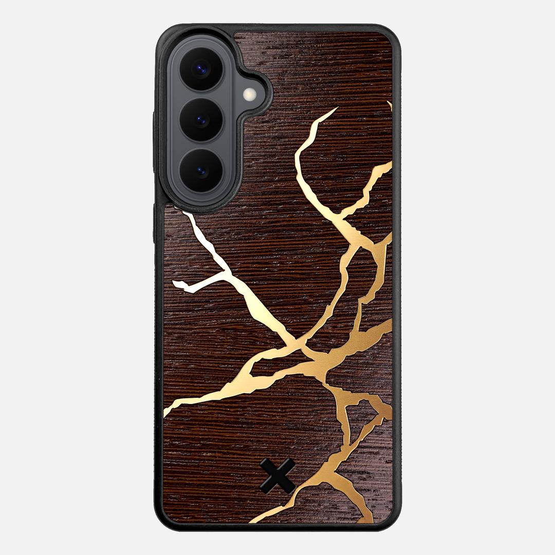 Restore Case for the Samsung Galaxy S26 Plus featuring a Gold and Wenge Wood backer with the Keyway X Mark#Phone Model_Galaxy S26 Plus