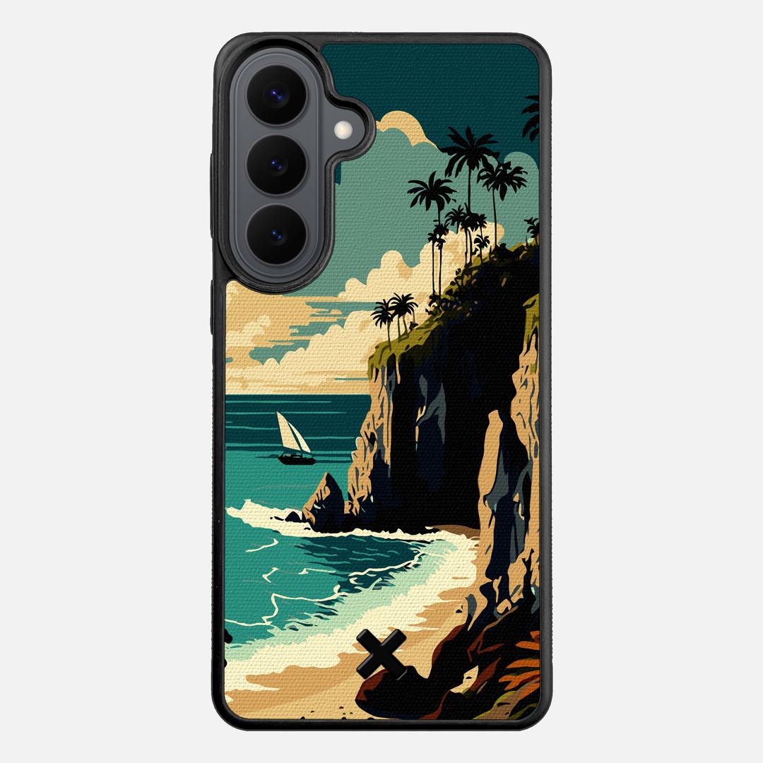 Seaside Case for the Samsung Galaxy S26 Plus featuring a UV Printed Cotton Canvas backer with the Keyway X Mark#Phone Model_Galaxy S26 Plus