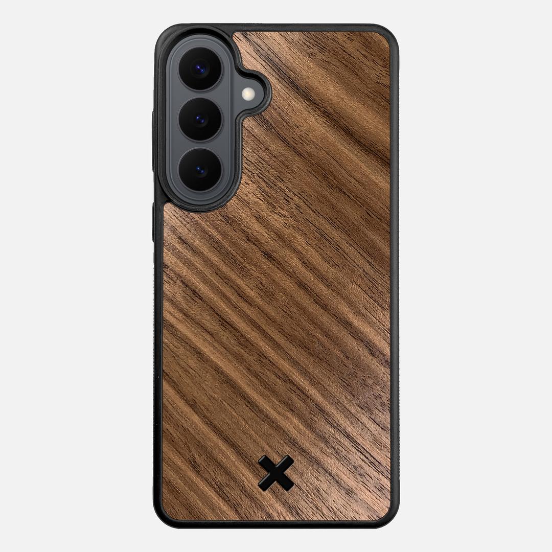 Walnut Pure Case for the Samsung Galaxy S26 Plus featuring a Walnut Wood backer with the Keyway X Mark#Phone Model_Galaxy S26 Plus