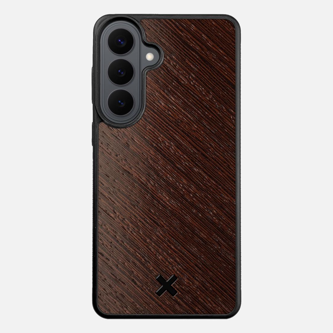 Wenge Pure Case for the Samsung Galaxy S26 Plus featuring a Wenge Wood backer with the Keyway X Mark#Phone Model_Galaxy S26 Plus