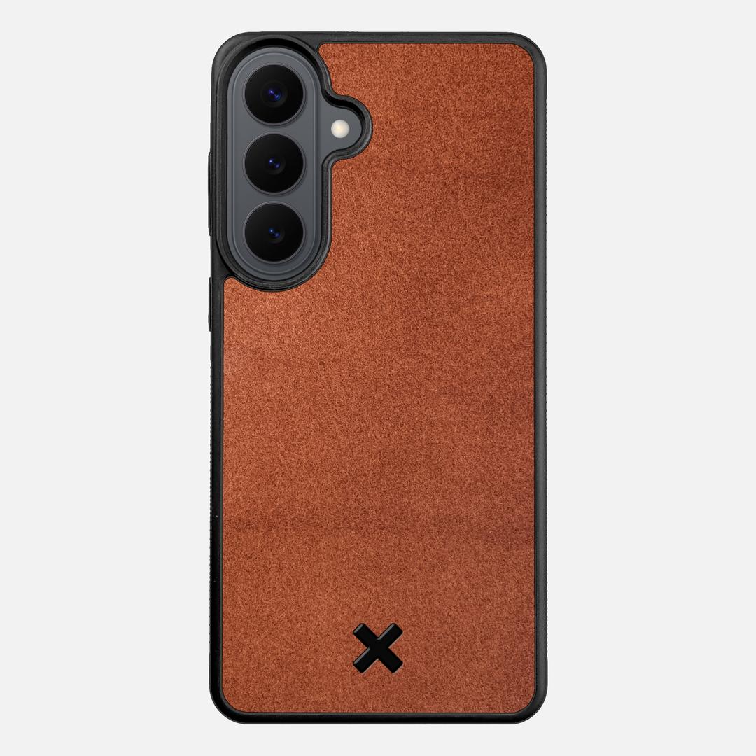 Whiskey Leather Case for the Samsung Galaxy S26 Plus featuring a Genuine Leather backer with the Keyway X Mark#Phone Model_Galaxy S26 Plus