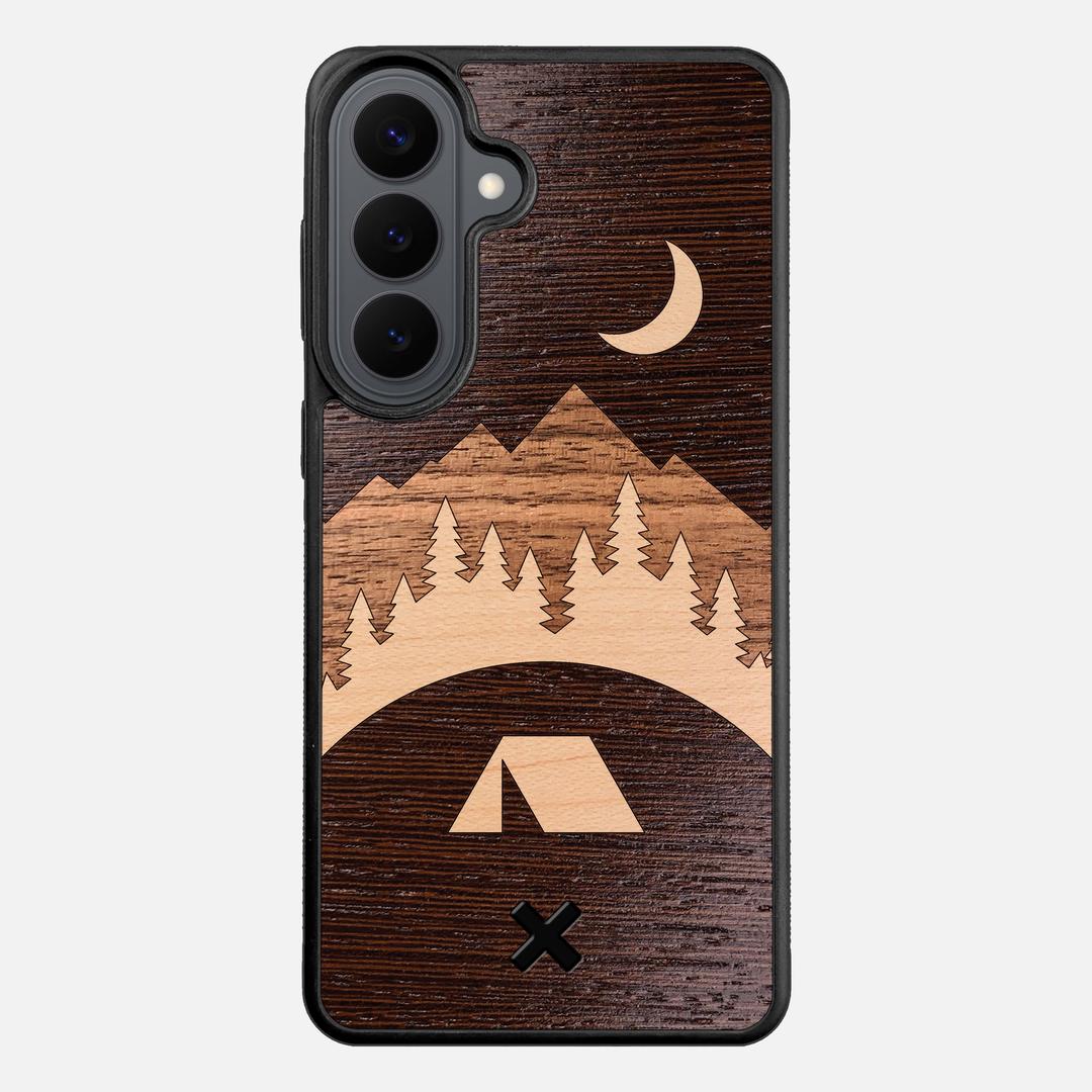 Woodland Case for the Samsung Galaxy S26 Plus featuring a Wenge, Maple, and Walnut Wood backer with the Keyway X Mark#Phone Model_Galaxy S26 Plus