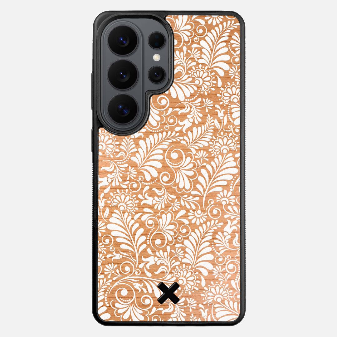 Botanica Case for the Samsung Galaxy S26 Ultra featuring a UV Printed Cherry Wood backer with the Keyway X Mark#Phone Model_Galaxy S26 Ultra