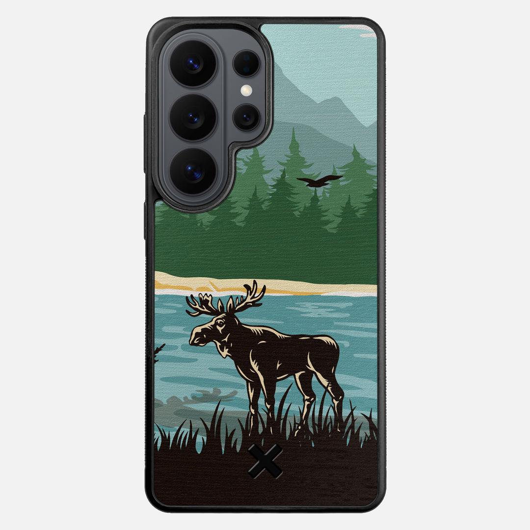 Moose Tracks Case for the Samsung Galaxy S26 Ultra featuring a UV Printed Wenge Wood backer with the Keyway X Mark#Phone Model_Galaxy S26 Ultra