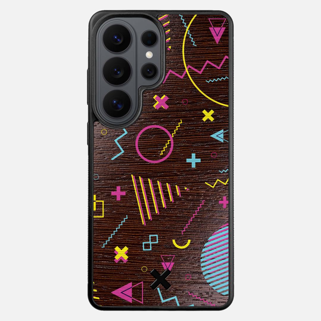 Neon Case for the Samsung Galaxy S26 Ultra featuring a UV Printed Wenge Wood backer with the Keyway X Mark#Phone Model_Galaxy S26 Ultra