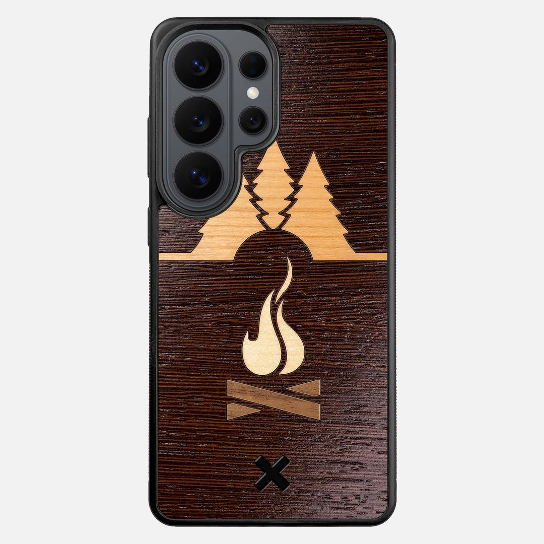 Nomad Case for the Samsung Galaxy S26 Ultra featuring a Wenge, Cherry, Maple, and Walnut Wood backer with the Keyway X Mark#Phone Model_Galaxy S26 Ultra